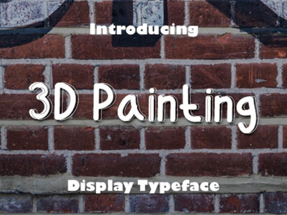 3D Painting Font: An Editorial Design Review