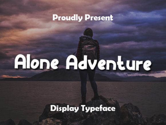 Alone Adventure Font: Playful Branding for Small Business
