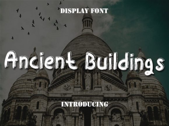 Ancient Buildings Font: Vintage Charm for Editorial Design