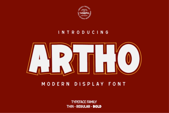 Artho Font: Bold Display Typography for Web Design