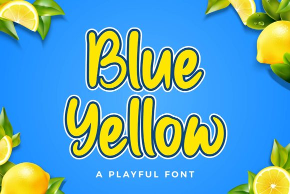 Blue Yellow Font Review: A Display Typeface for Campaigns