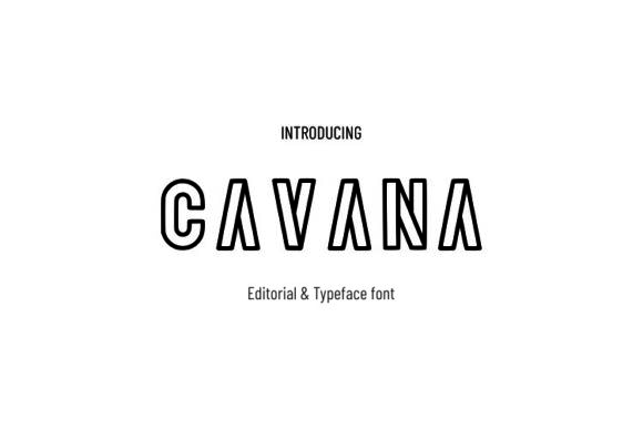 Cavana: A Bold Display Font for Impactful Marketing Visuals