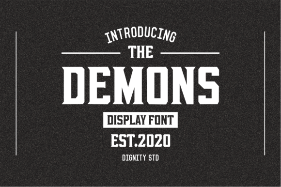 Demons Font: A Bold Display Typeface for High-Energy Campaign Visuals