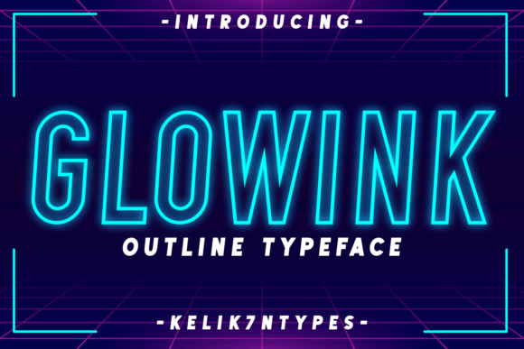 Glowink: A Bold Display Font for Modern Web and Digital Design