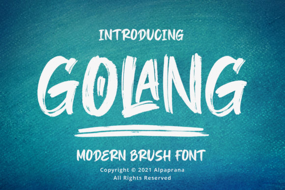 Golang: A Modern Display Font for Handmade Labels, Invitations & Creative Packaging
