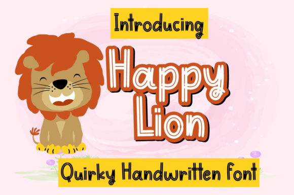 Happy Lion: A Bold Display Font for Impactful Marketing Visuals