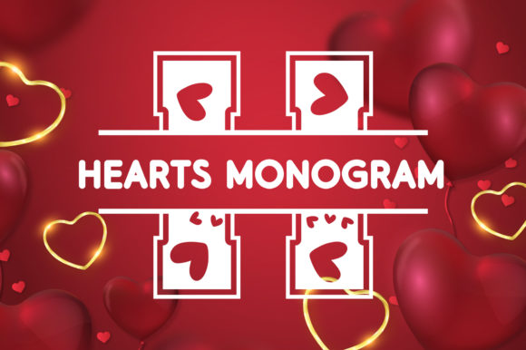Hearts Monogram: A Bold Display Font for Modern Campaign Design