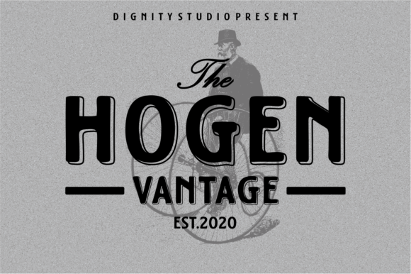 Hogen Vantage: A Bold Display Font for Handmade Labels, Invitations & Shop Branding