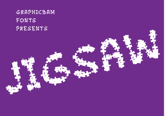 Jigsaw: A Playful Display Font for Crafters and Product Designers