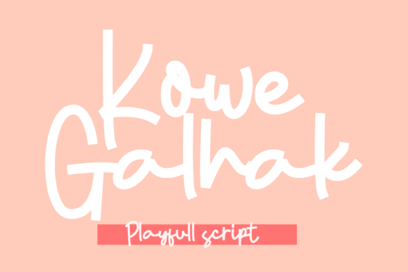 Kowe Galhak: A Playful Display Font for Crafters and Product Designers