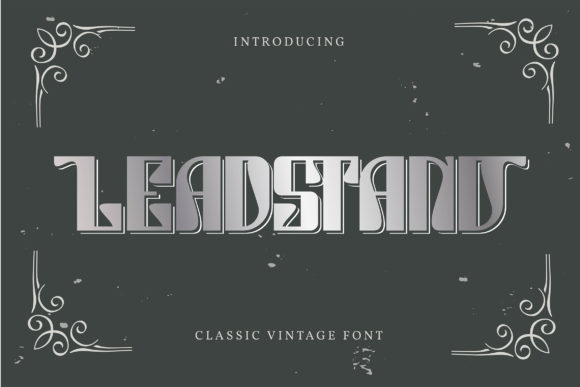 Leadstand Font: Bold Retro Type for Handmade Products