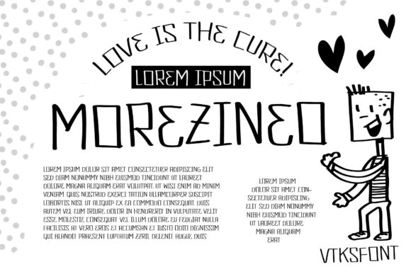 Morzineo Font: A Robotic Display Typeface for Crafters