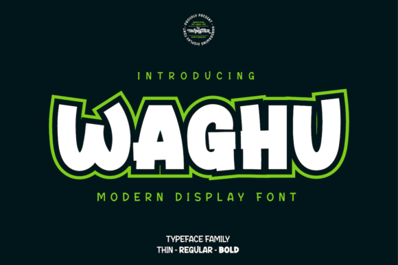 Waghu Font: Bold Display Type for Craft Projects
